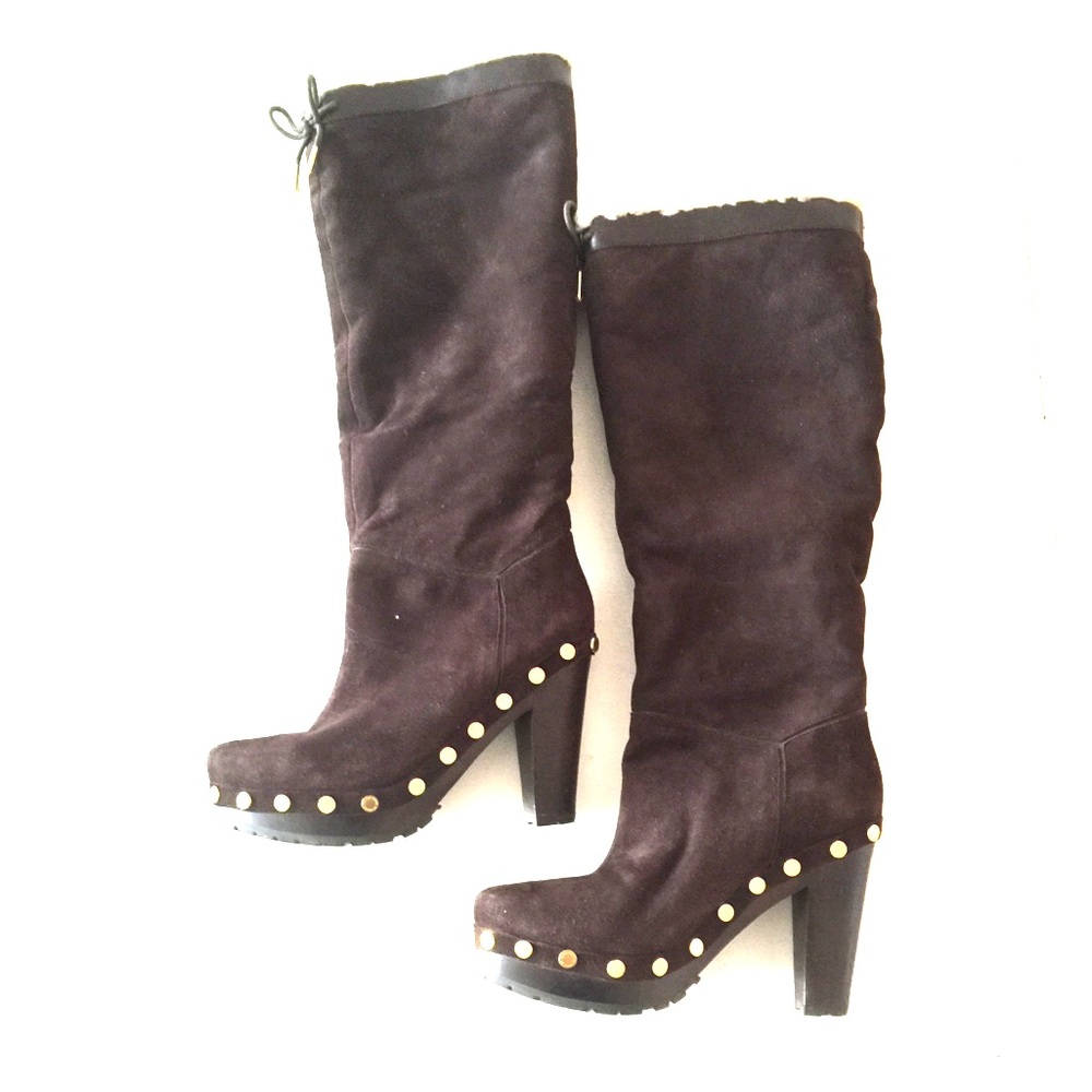 Marc Jacobs Fur Lined Brown Suede Boots NWOT